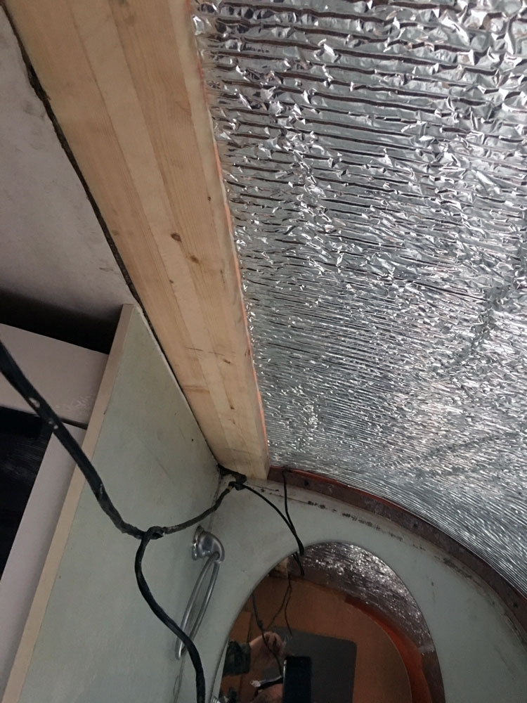 Replacement framework and insulation fitted