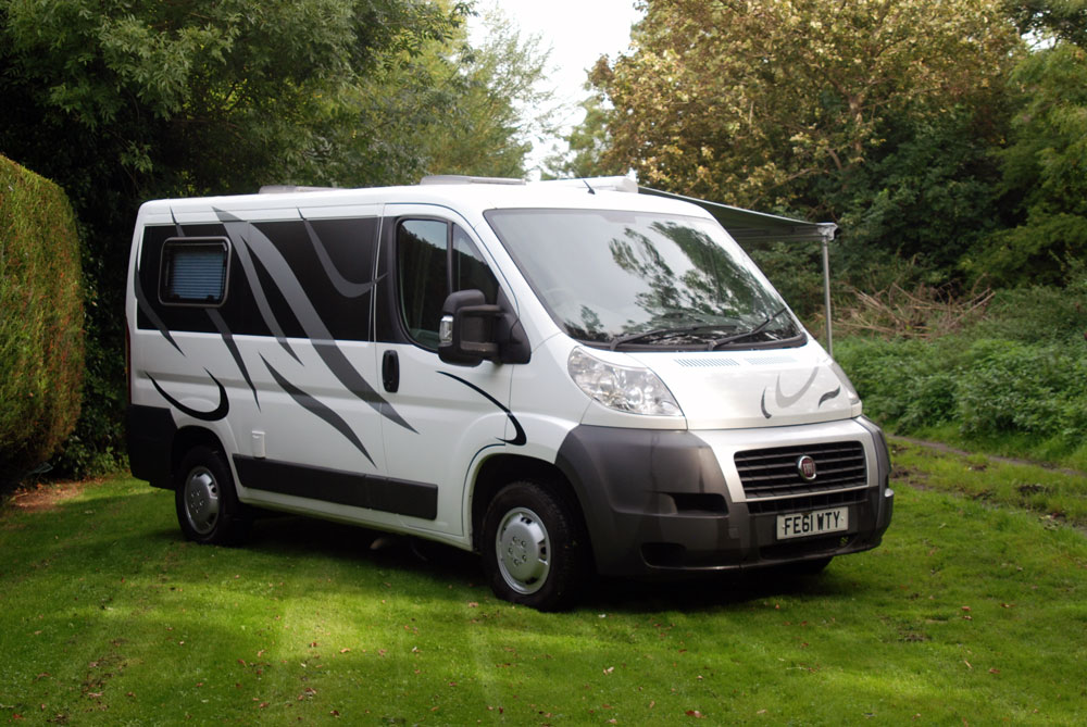 Fiat Ducatto conversion: external side view driver's side