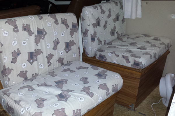 VW Camper interior before restoration