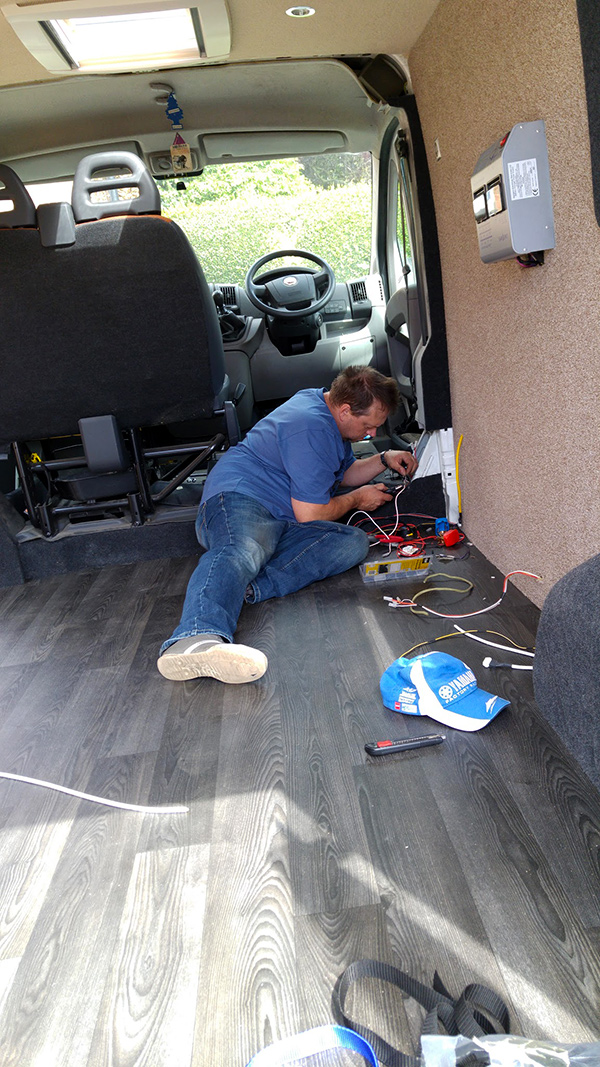 Fiat Ducatto conversion fitting leisure batteries