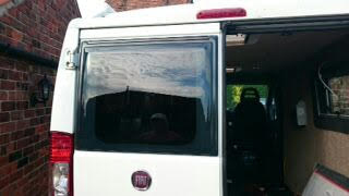 Fiat Ducatto conversion rear door glazing