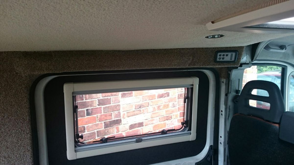 Fiat Ducatto conversion interior window