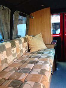 VW T5 conversion interior view