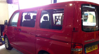 VW t5 conversion side view