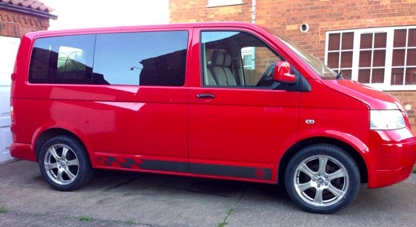 VW t5 conversion side view